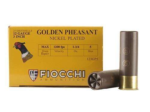 Ammunition Fiocchi Ammunition Ready Series 12Gauge GOLDEN PHEASANT NP 12ga 3" 1 3/4oz  #5 1200fps 25RD